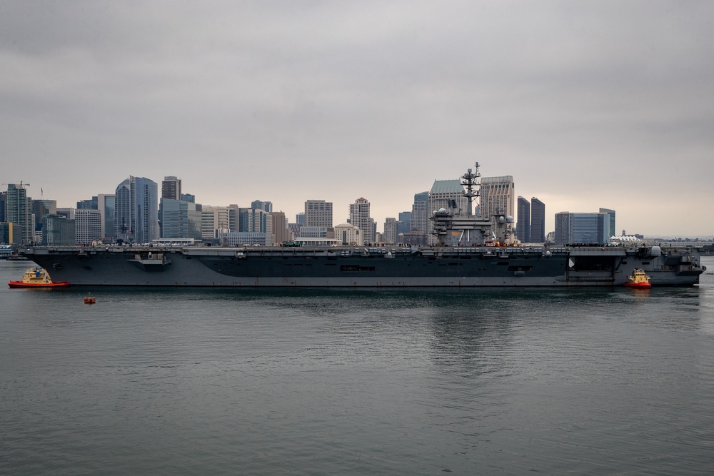 Abraham Lincoln conducts routine operations