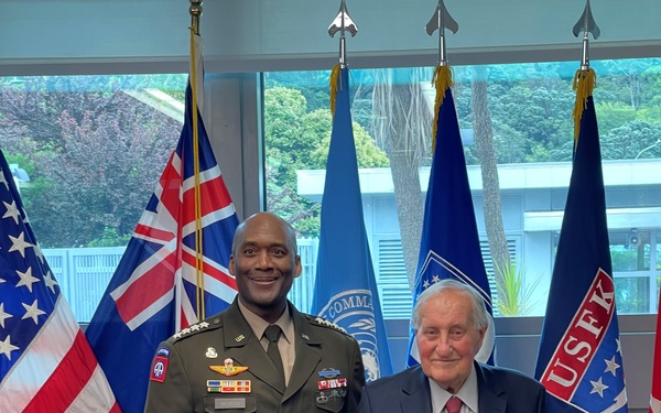 United Nations Command Commander Meets With Korean War Veteran