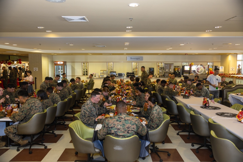 Mess Hall 488 Marines and MLCs organize 250th Marine Corps Birthday Meal at Camp Foster