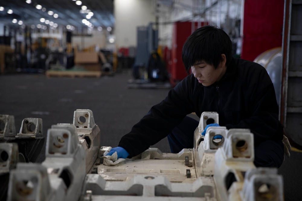 Abraham Lincoln conducts routine operations