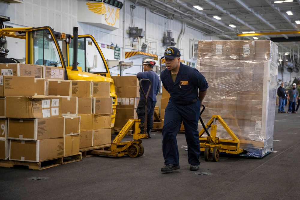 Abraham Lincoln conducts routine operations