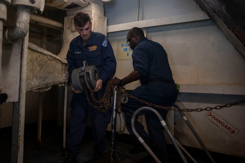 Abraham Lincoln conducts routine operations