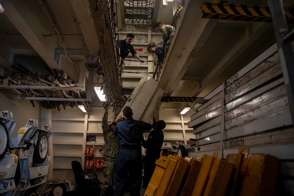 Abraham Lincoln conducts routine operations