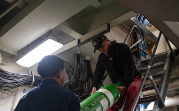 Abraham Lincoln conducts routine operations