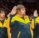 Future Sailors take part in oath of enlistment at NBA game