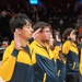 Future Sailors take part in oath of enlistment at NBA game