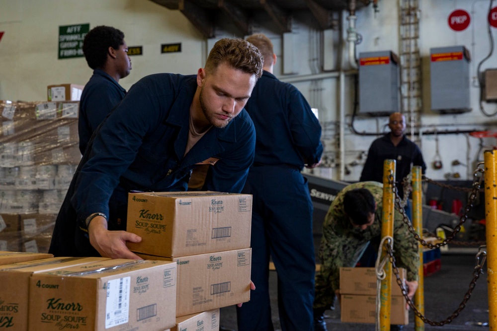 Abraham Lincoln conducts routine operations