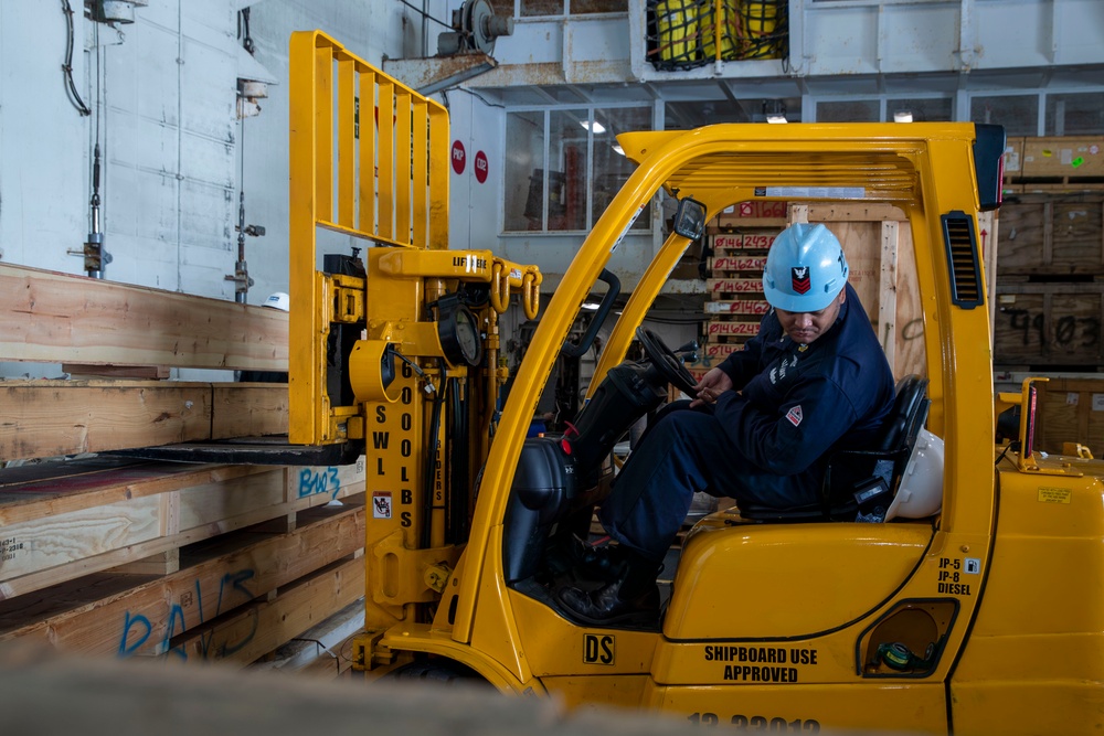 Abraham Lincoln conducts routine operations