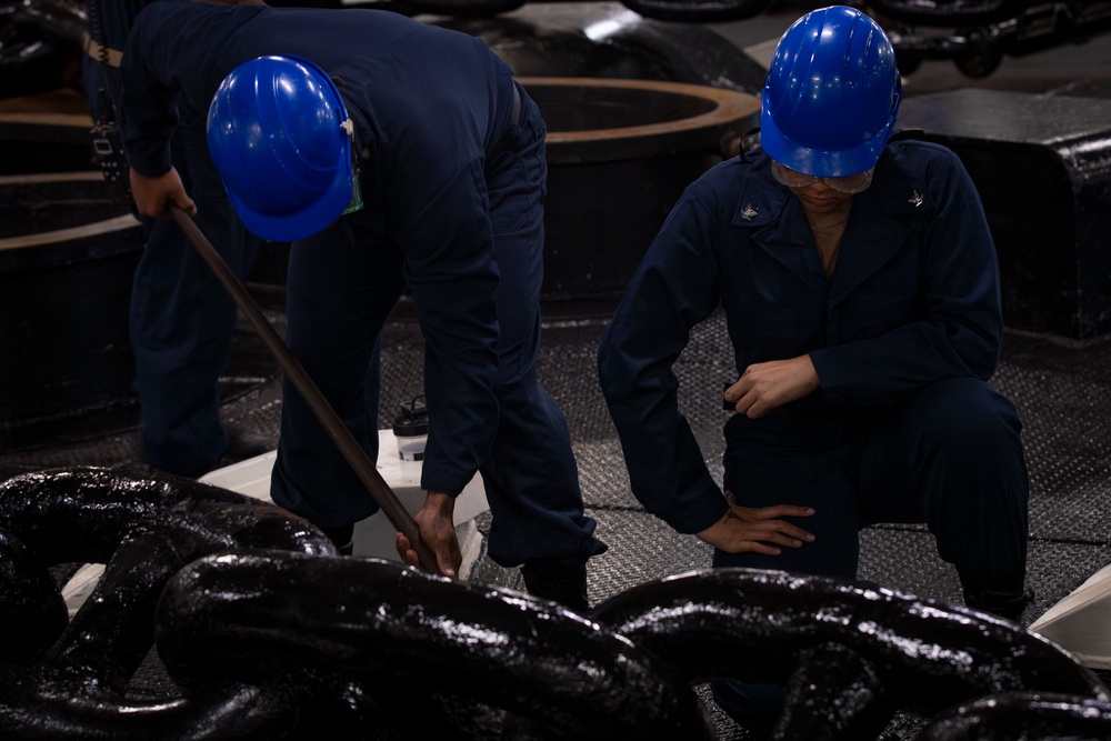 Abraham Lincoln conducts routine operations