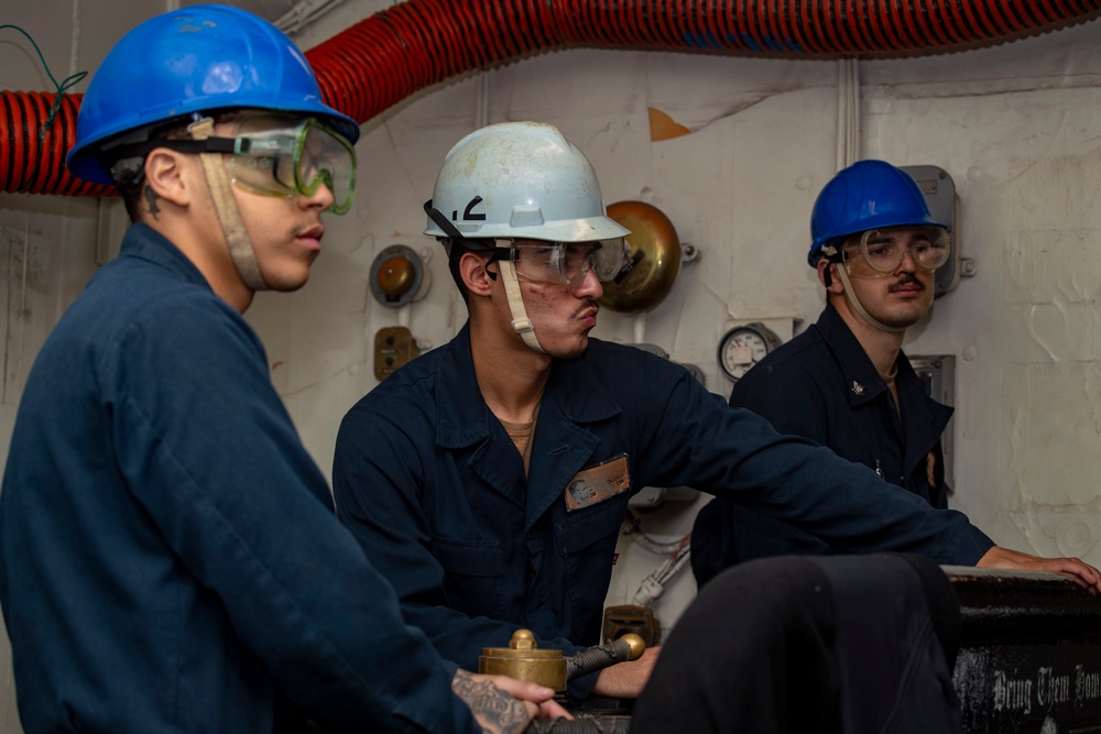 Abraham Lincoln conducts routine operations