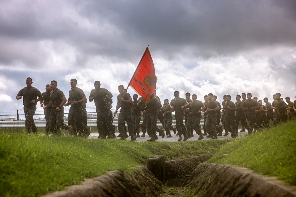 H&amp;HS Marines run 250 miles for 250th Marine Corps Birthday