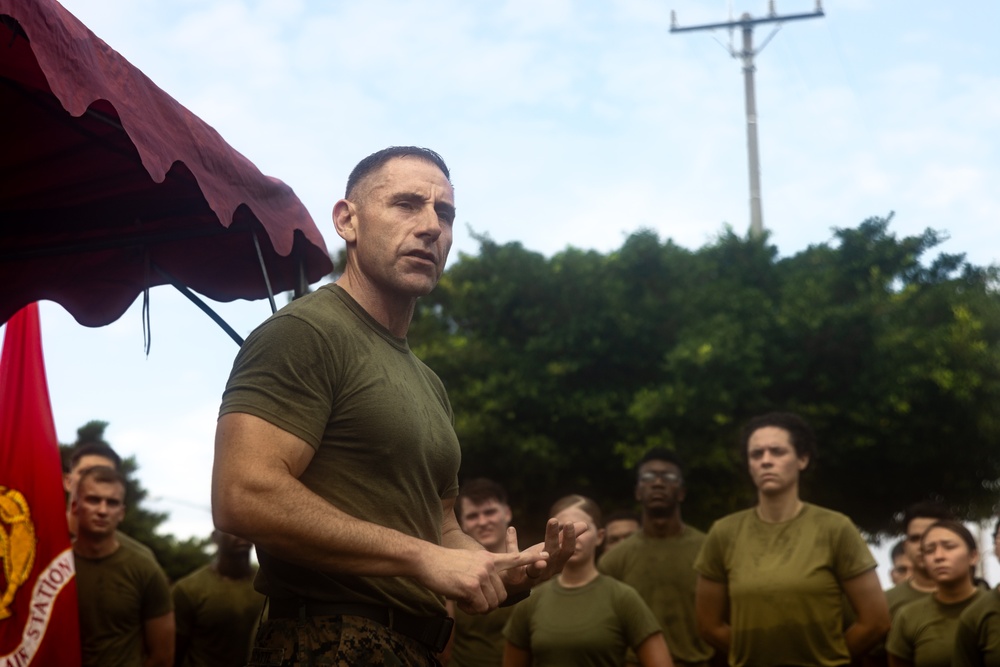H&amp;HS Marines run 250 miles for 250th Marine Corps Birthday