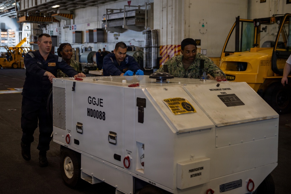 Abraham Lincoln conducts routine operations