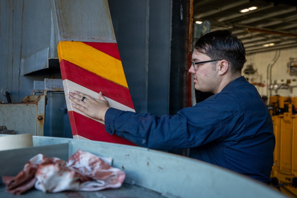 Abraham Lincoln conducts routine operations