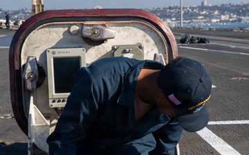 Abraham Lincoln conducts routine operations