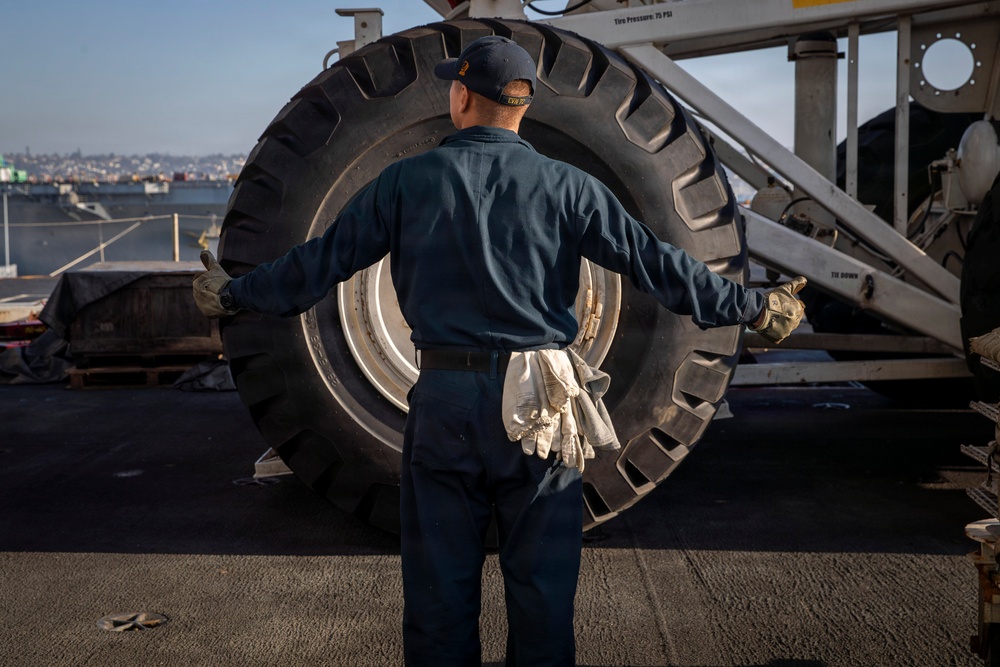 Abraham Lincoln conducts routine operations