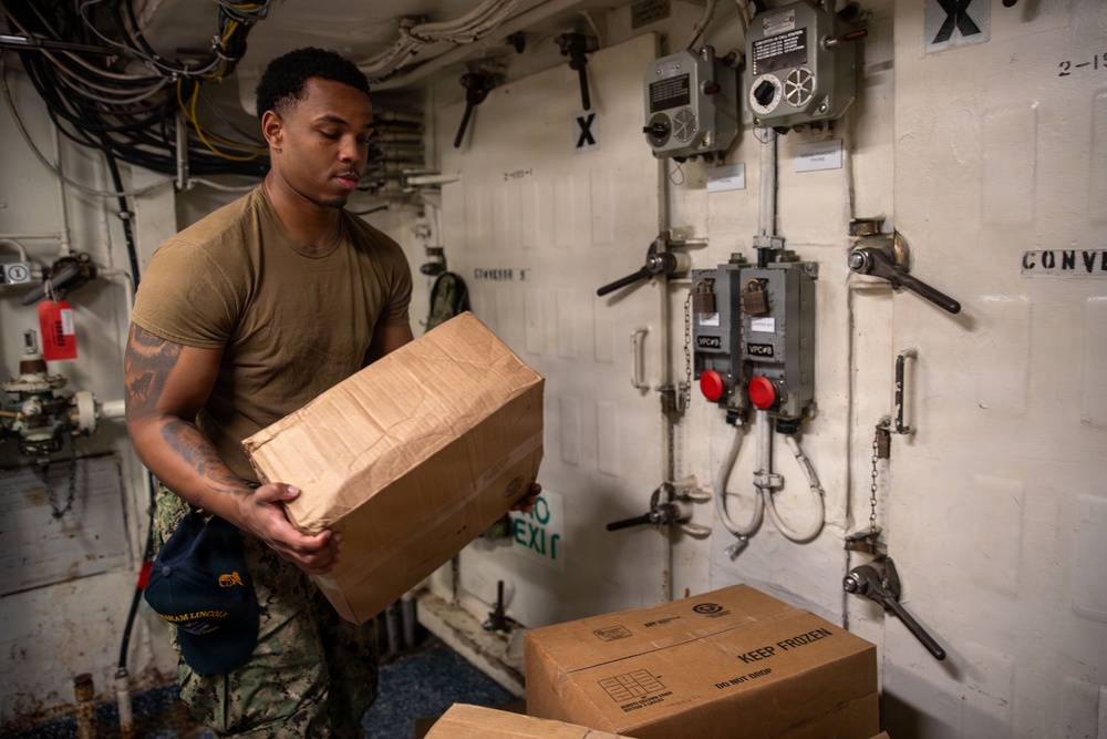 Abraham Lincoln conducts routine operations