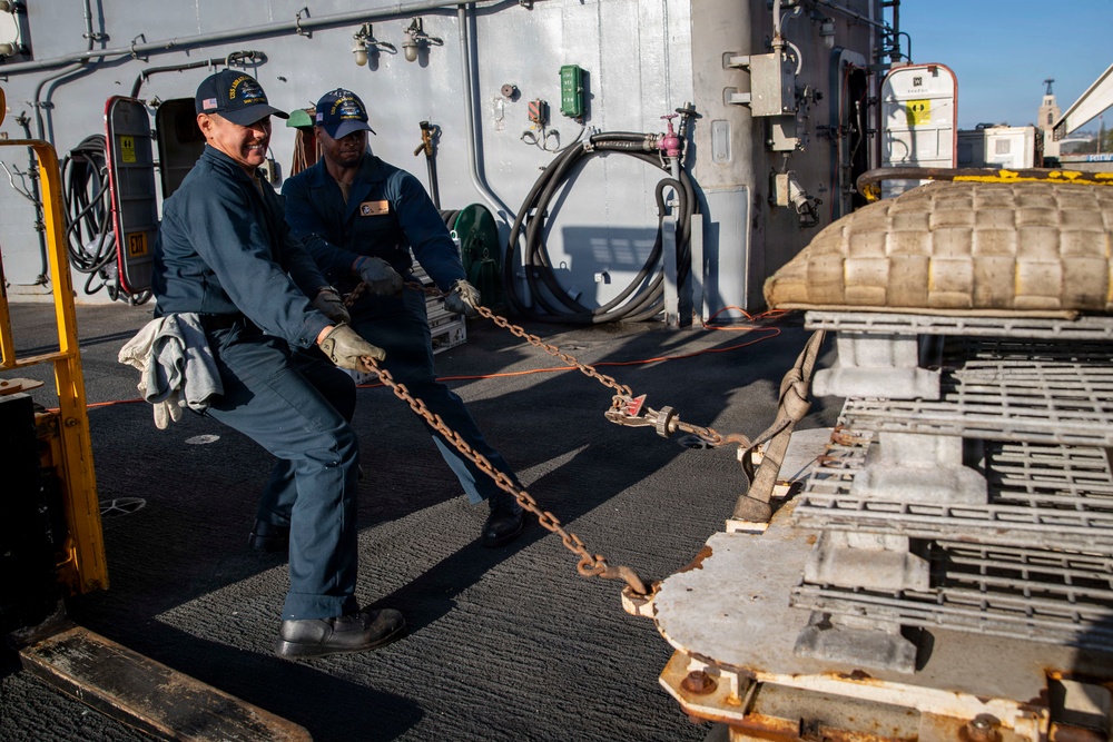 Abraham Lincoln conducts routine operations