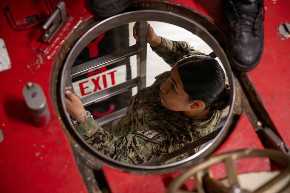 Abraham Lincoln conducts routine operations