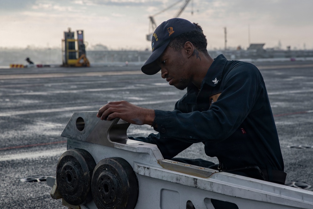 Abraham Lincoln conducts routine operations
