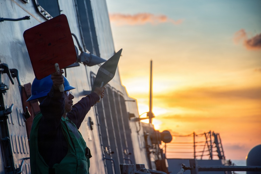 USS Gridley Replenishment-At-Sea