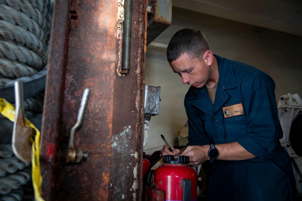 Abraham Lincoln conducts routine operations