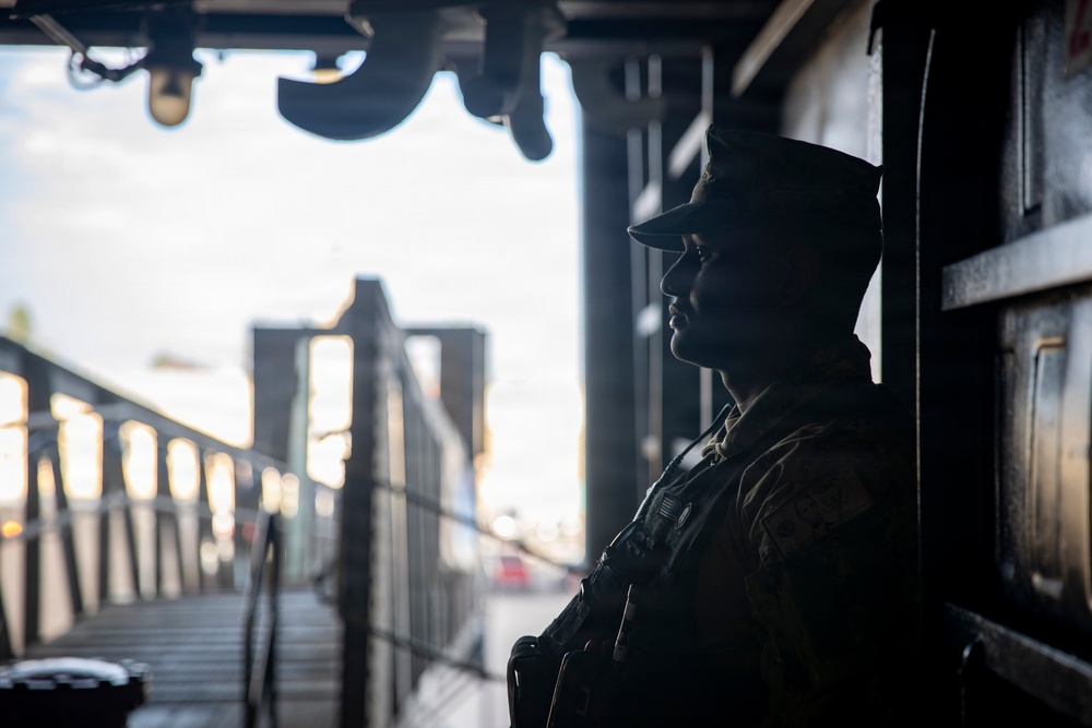 Abraham Lincoln conducts routine operations