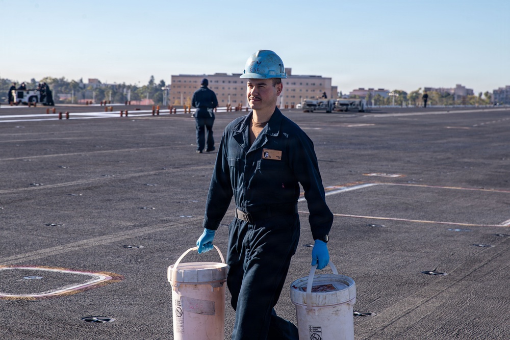 Abraham Lincoln conducts routine operations