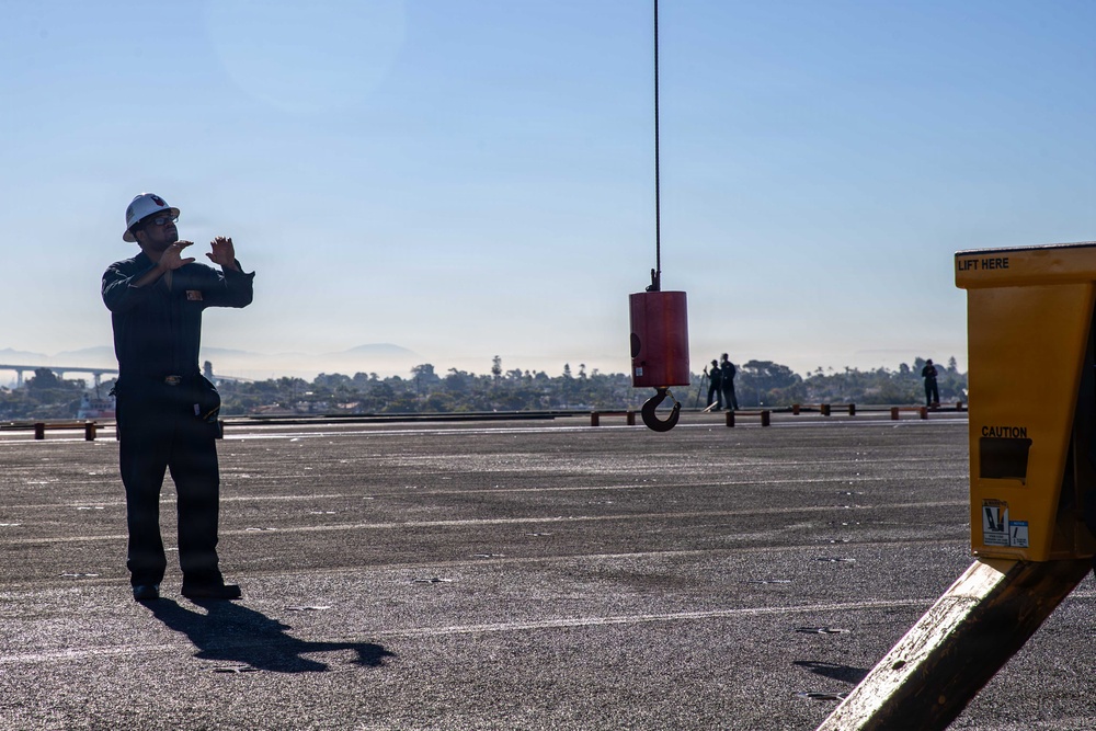 Abraham Lincoln conducts routine operations