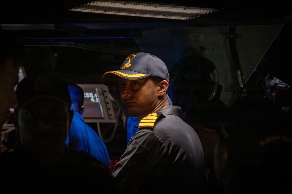 Indian Navy Destroyer INS Imphal (D-68) Tours USS Gridley