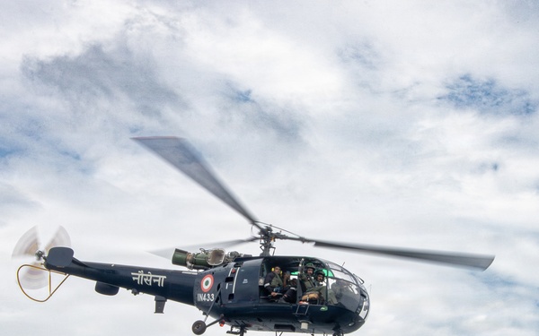 Indian Navy Destroyer INS Imphal (D-68) Tours USS Gridley