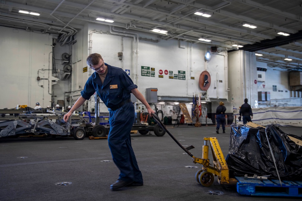 Abraham Lincoln conducts routine operations