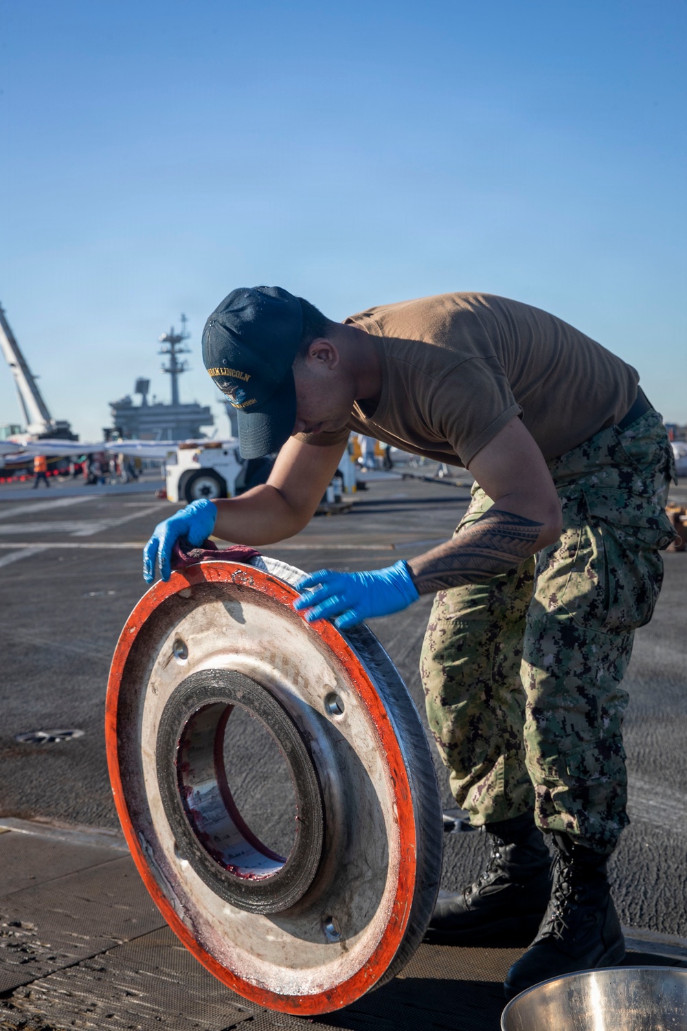 Abraham Lincoln conducts routine operations