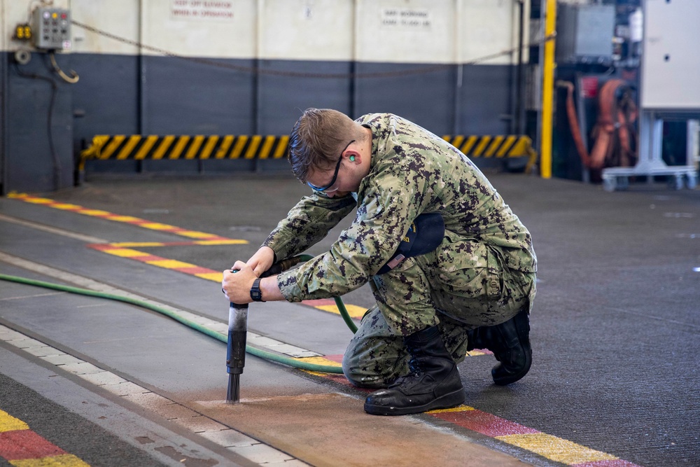 Abraham Lincoln conducts routine operations