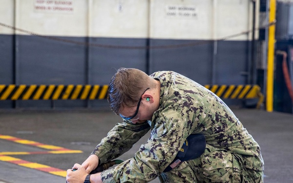 Abraham Lincoln conducts routine operations