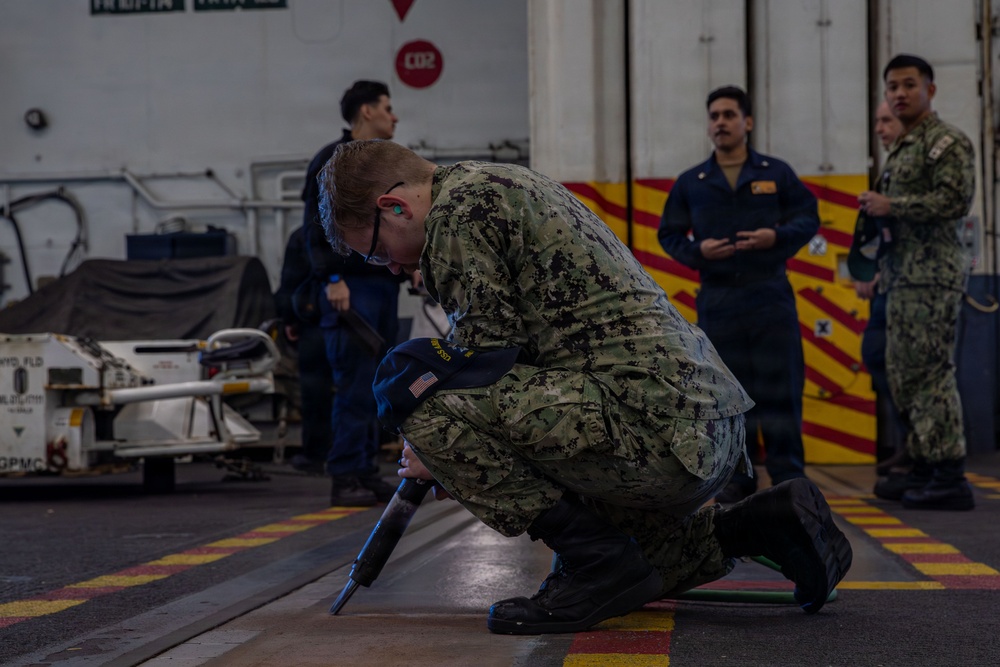 Abraham Lincoln conducts routine operations