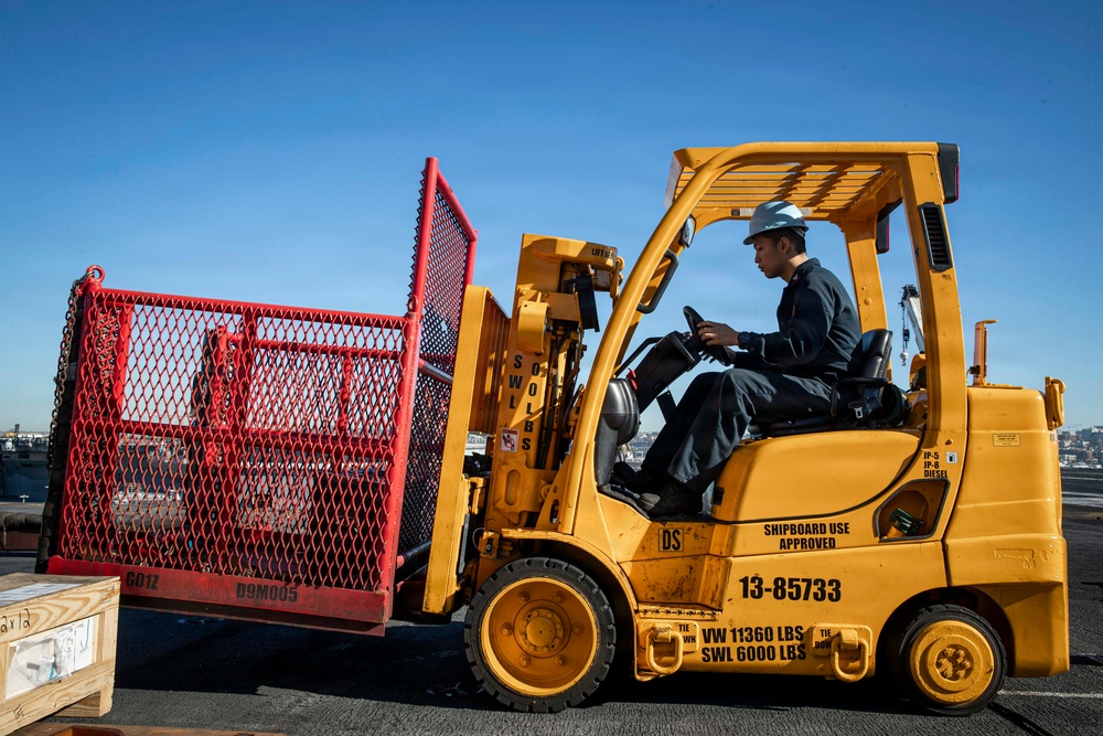 Abraham Lincoln conducts routine operations
