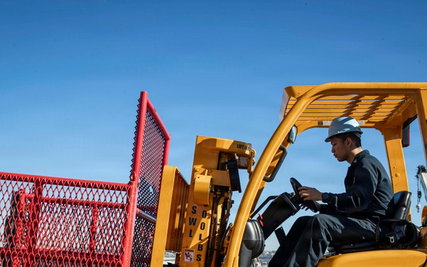 Abraham Lincoln conducts routine operations