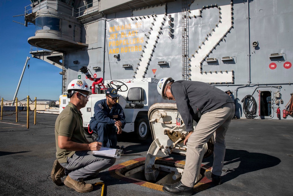Abraham Lincoln conducts routine operations