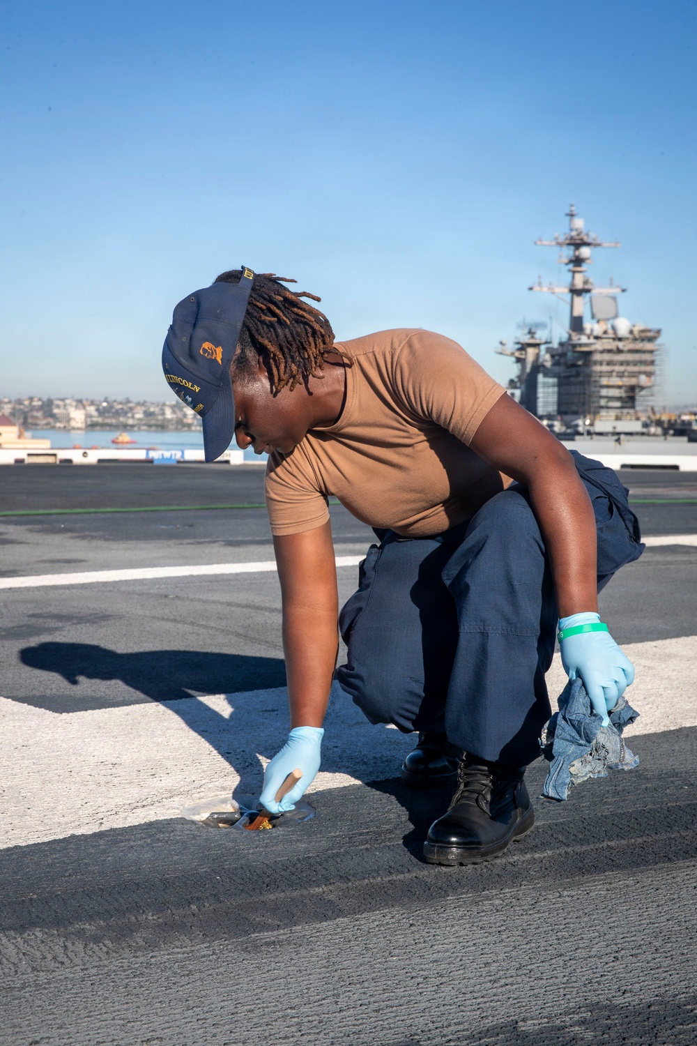 Abraham Lincoln conducts routine operations