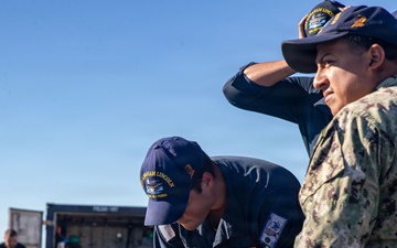 Abraham Lincoln conducts routine operations