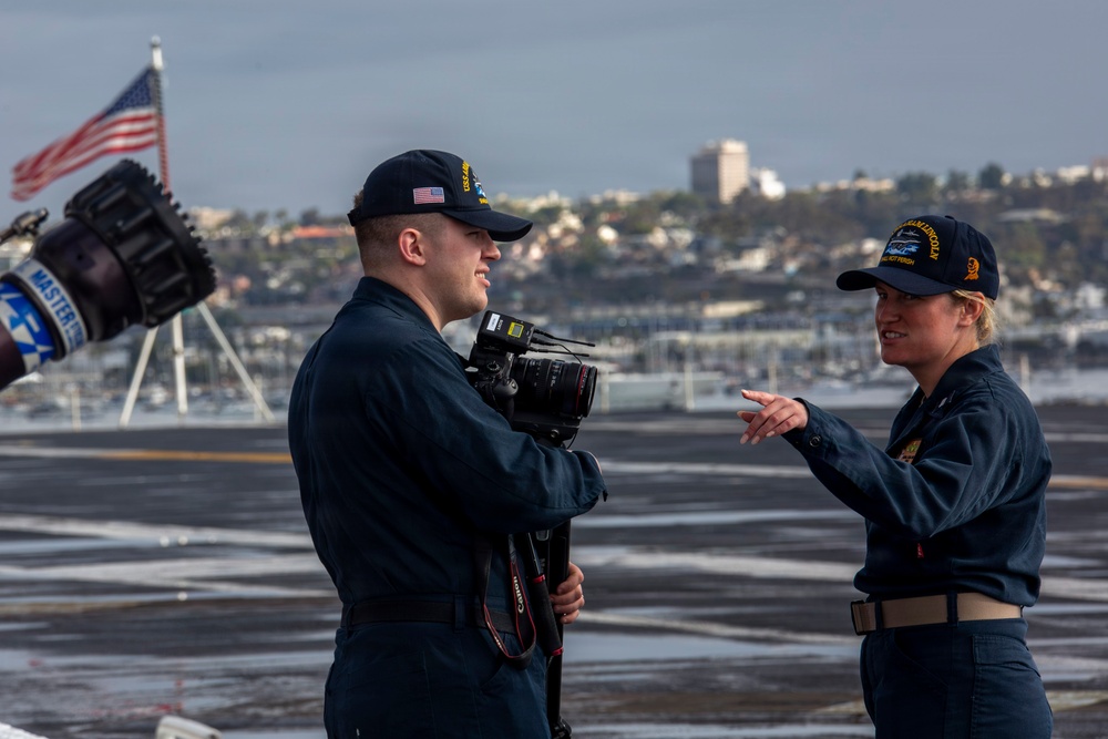 Abraham Lincoln conducts routine operations