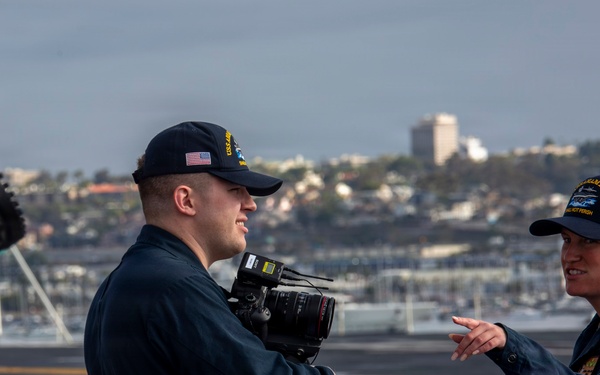 Abraham Lincoln conducts routine operations