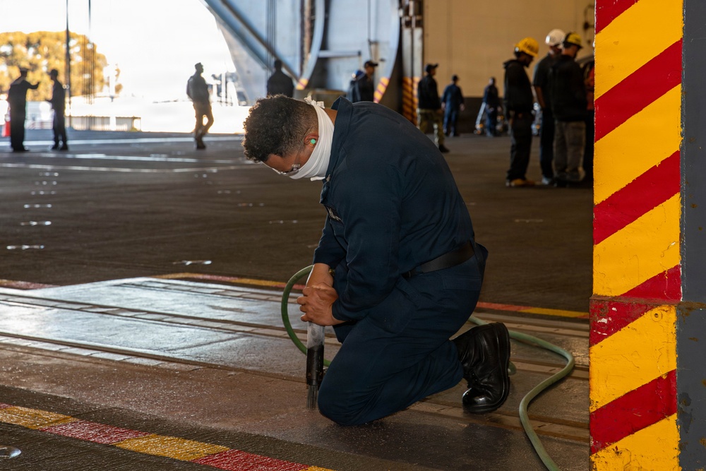 Abraham Lincoln conducts routine operations