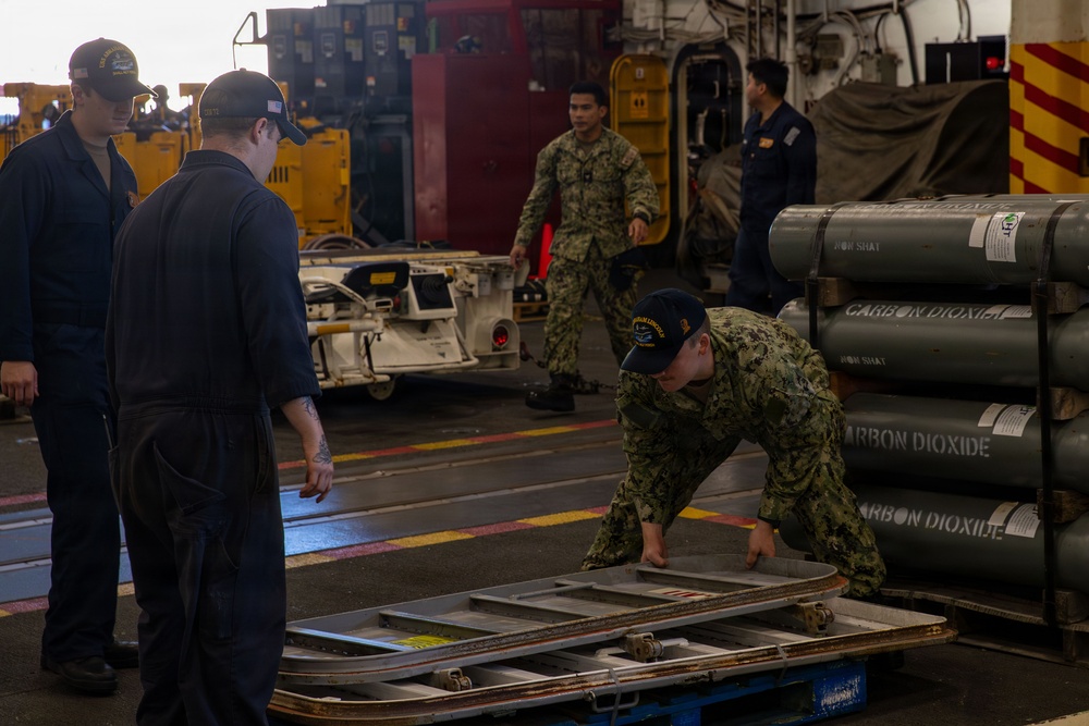 Abraham Lincoln conducts routine operations