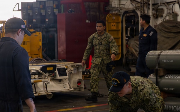 Abraham Lincoln conducts routine operations