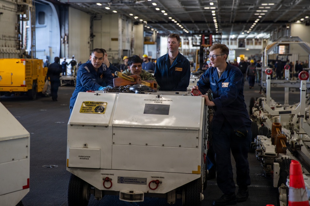 Abraham Lincoln conducts routine operations