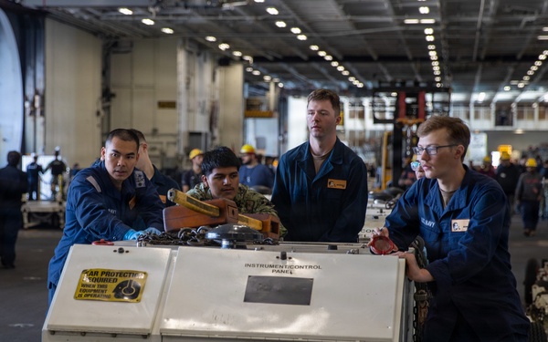 Abraham Lincoln conducts routine operations