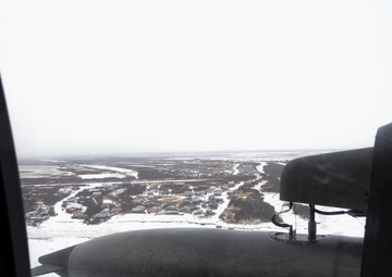 AKOM members deliver supplies to Napakiak during Operation Halong Response