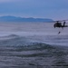 Coast Guard Aircrews Train in Surf with Air Force PJs at Fort Stevens